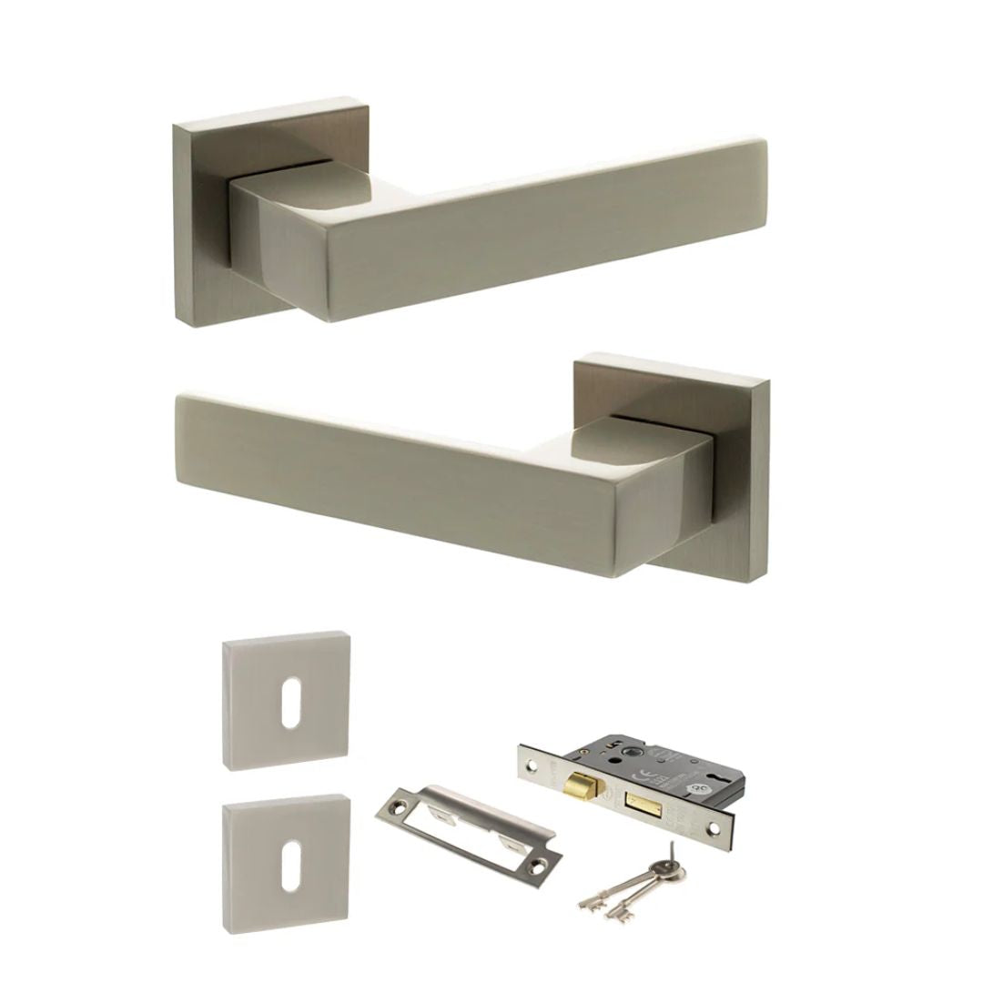 Atlantic SP217 Senza Pari Panetti on Square Rose Door Handle Pack