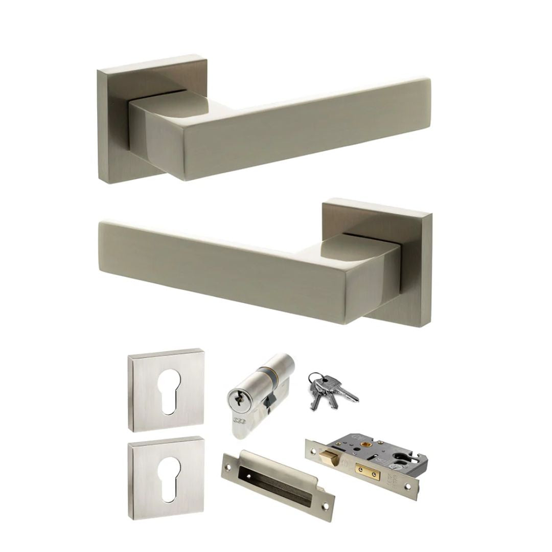 Atlantic SP217 Senza Pari Panetti on Square Rose Door Handle Pack