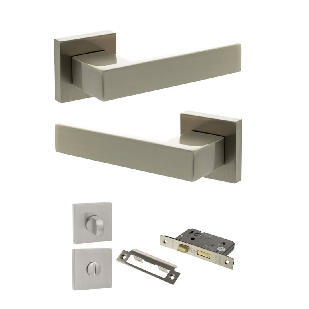 Atlantic SP217 Senza Pari Panetti on Square Rose Door Handle Pack