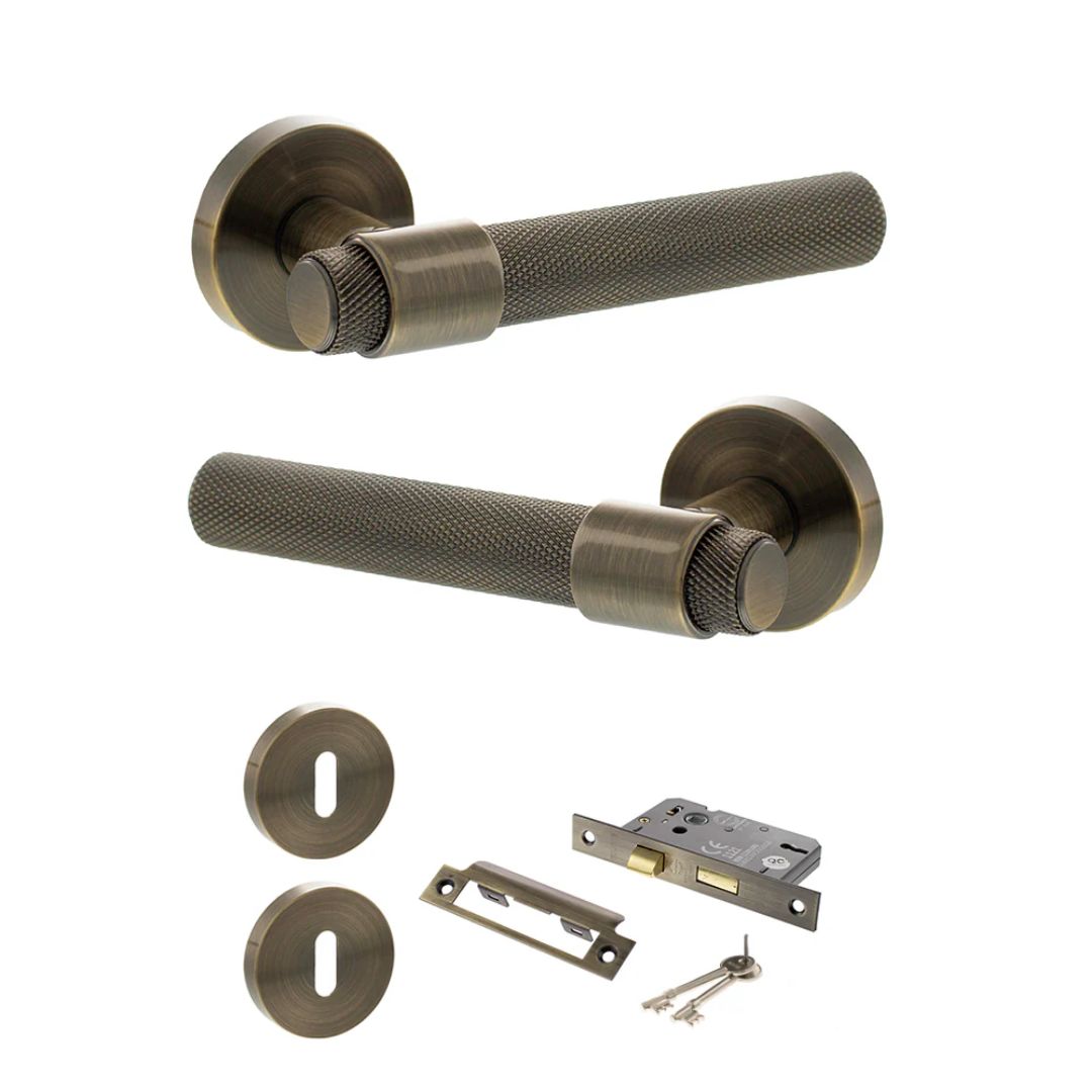 Atlantic SPR160 Senza Pari Andretta on Round Rose Door Handle Pack
