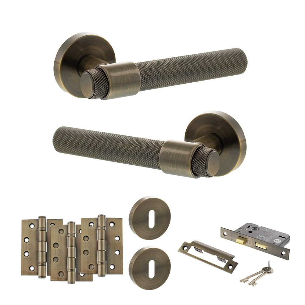 Atlantic SPR160 Senza Pari Andretta on Round Rose Door Handle Pack