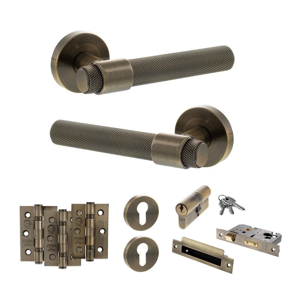 Atlantic SPR160 Senza Pari Andretta on Round Rose Door Handle Pack