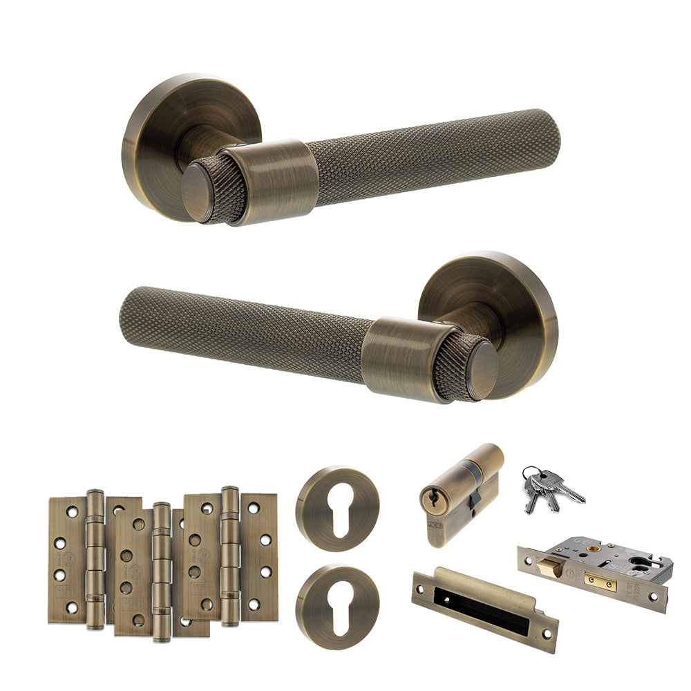 Atlantic SPR160 Senza Pari Andretta on Round Rose Door Handle Pack