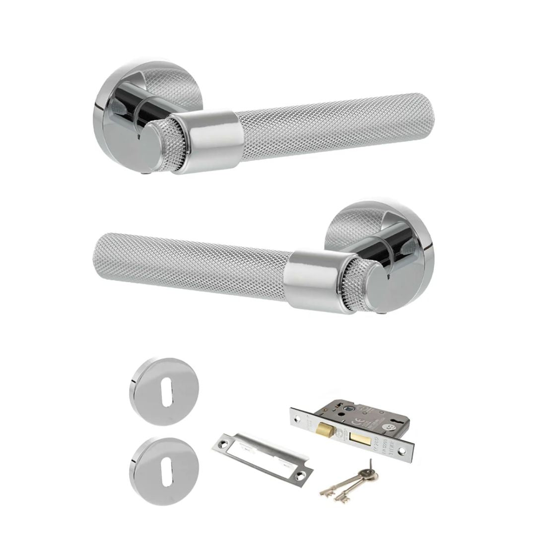Atlantic SPR160 Senza Pari Andretta on Round Rose Door Handle Pack