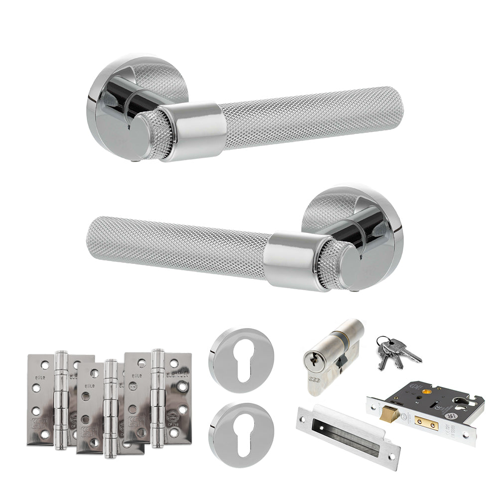 Atlantic SPR160 Senza Pari Andretta on Round Rose Door Handle Pack