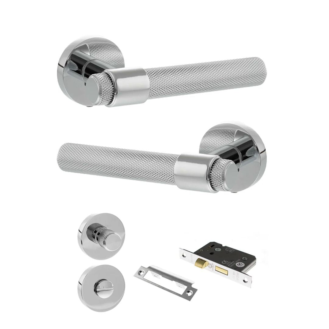 Atlantic SPR160 Senza Pari Andretta on Round Rose Door Handle Pack
