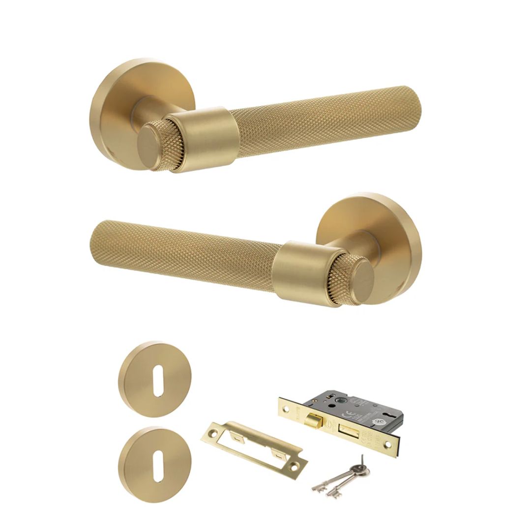 Atlantic SPR160 Senza Pari Andretta on Round Rose Door Handle Pack