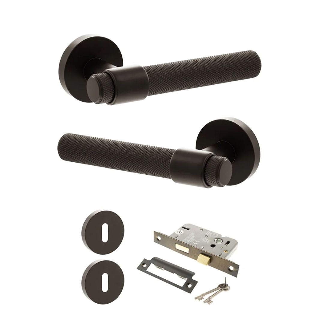 Atlantic SPR160 Senza Pari Andretta on Round Rose Door Handle Pack