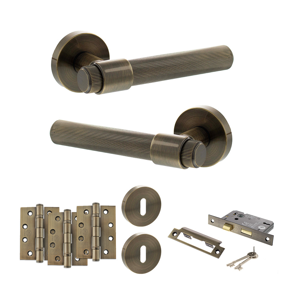 Atlantic SPR165 Senza Pari Fasana on Round Rose Door Handle Pack
