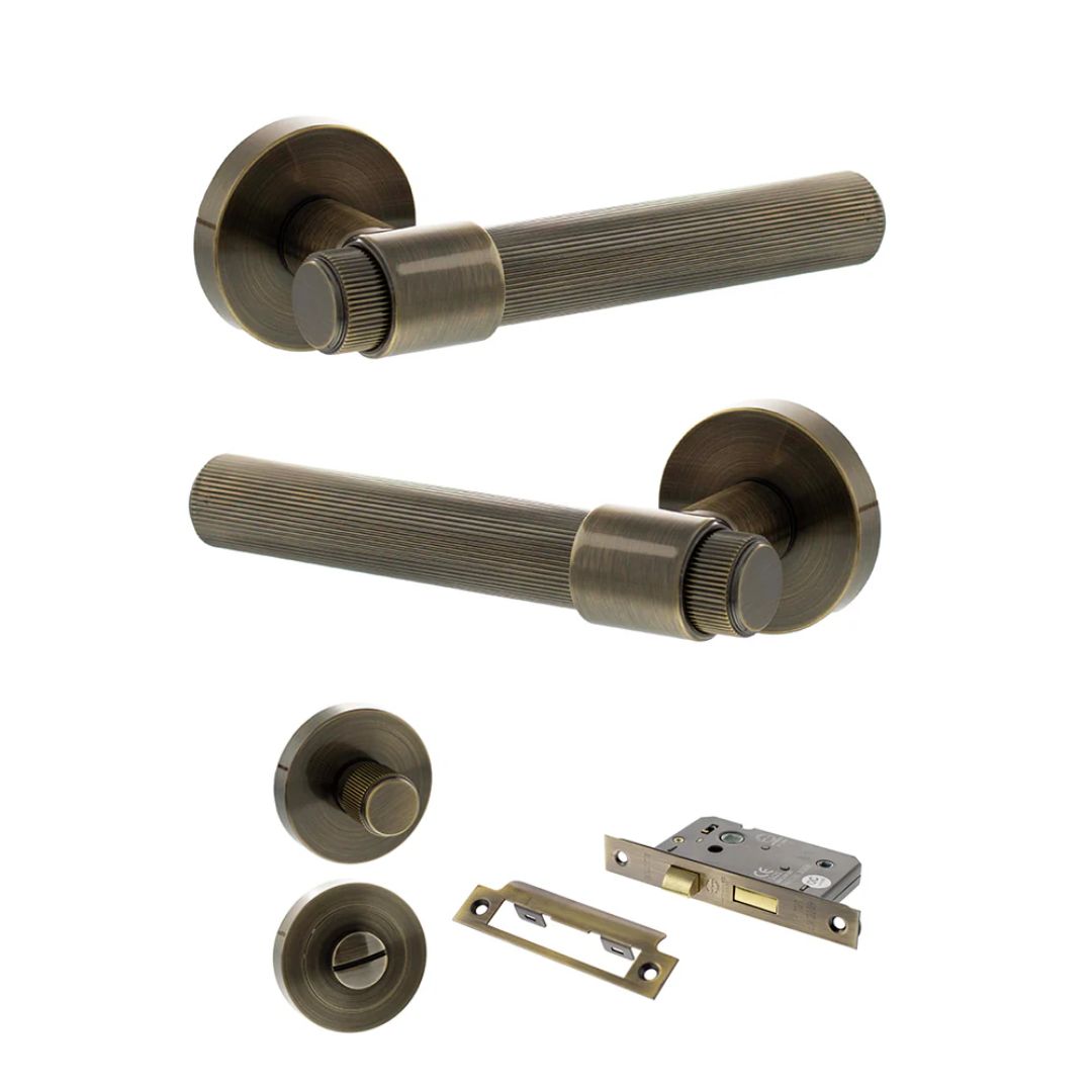 Atlantic SPR165 Senza Pari Fasana on Round Rose Door Handle Pack