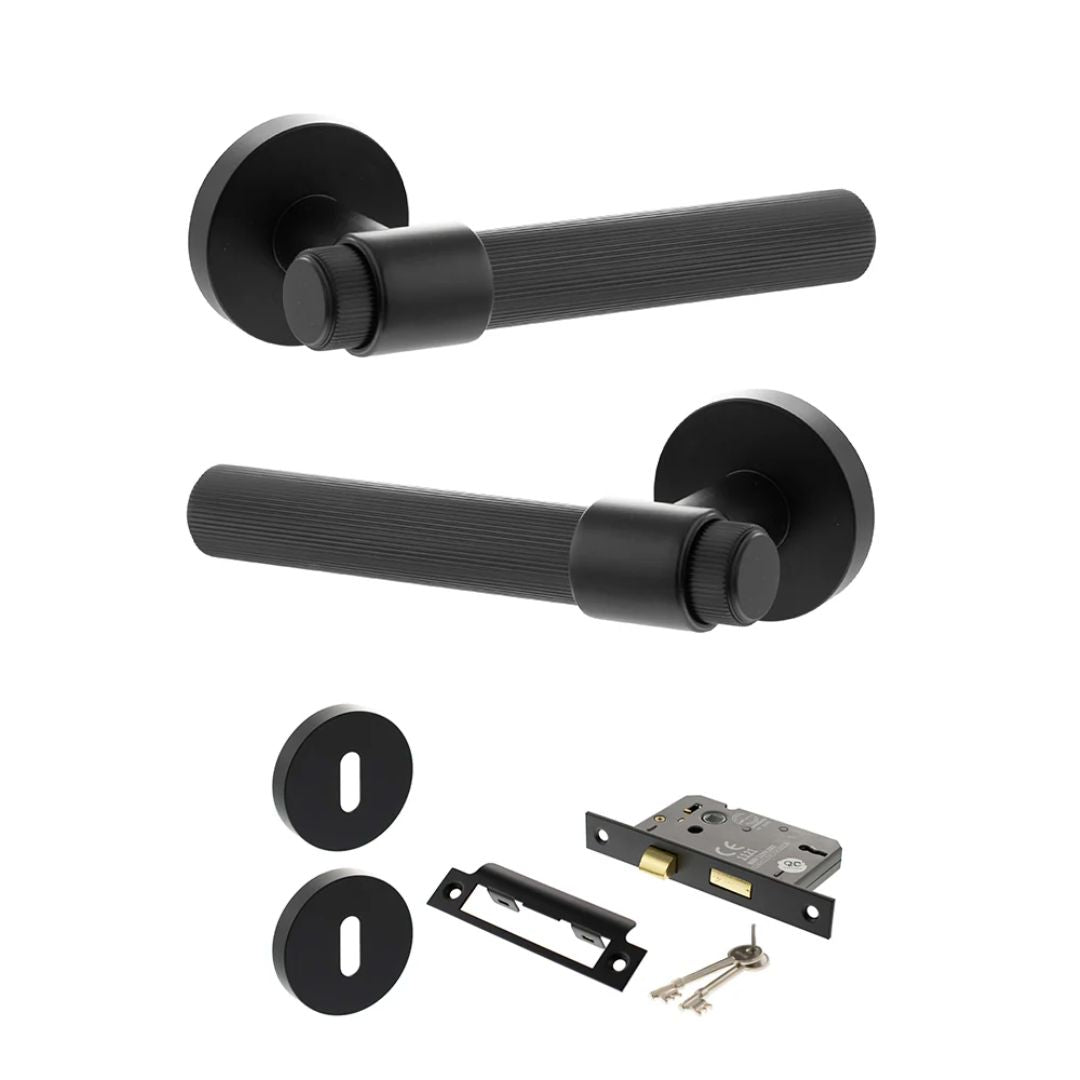 Atlantic SPR165 Senza Pari Fasana on Round Rose Door Handle Pack