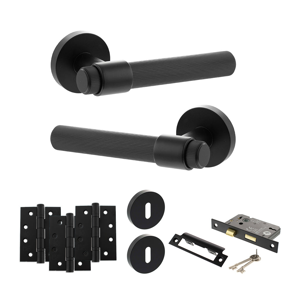 Atlantic SPR165 Senza Pari Fasana on Round Rose Door Handle Pack