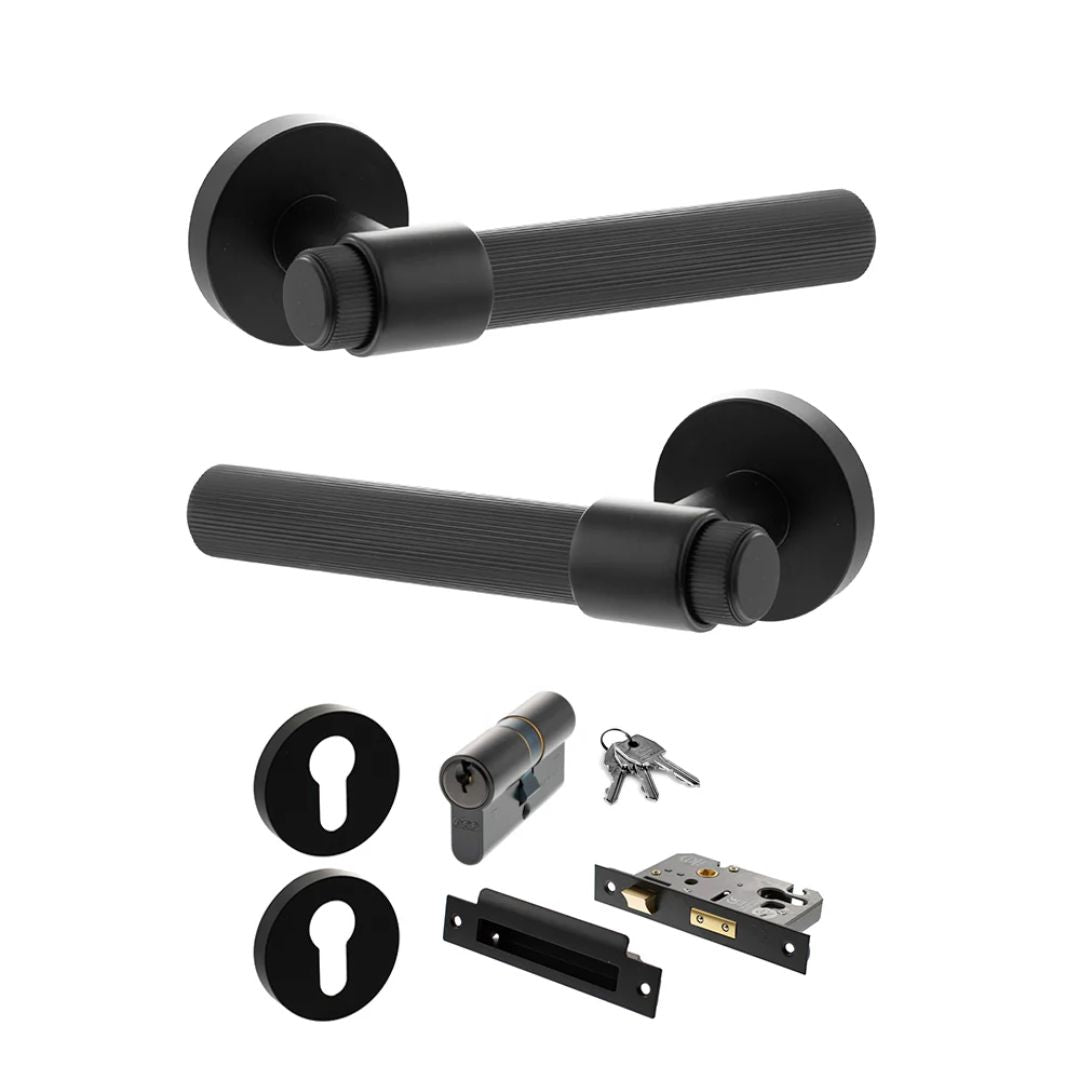 Atlantic SPR165 Senza Pari Fasana on Round Rose Door Handle Pack