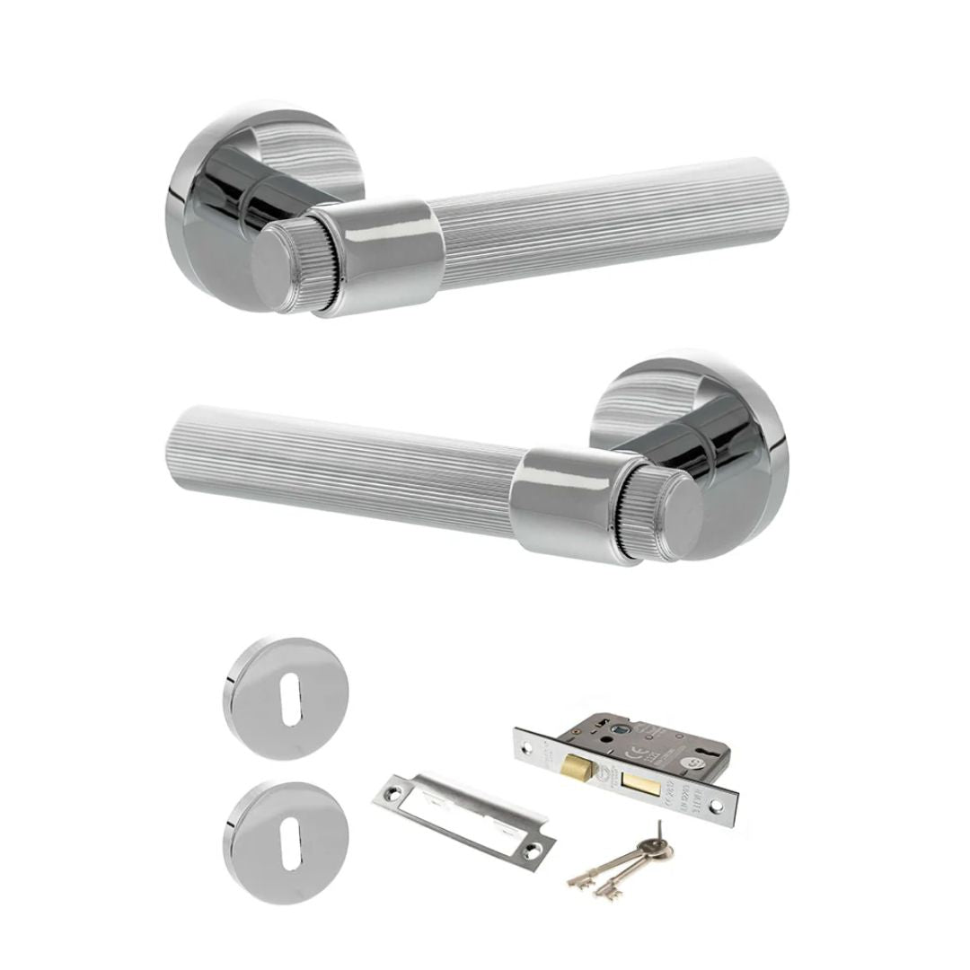 Atlantic SPR165 Senza Pari Fasana on Round Rose Door Handle Pack