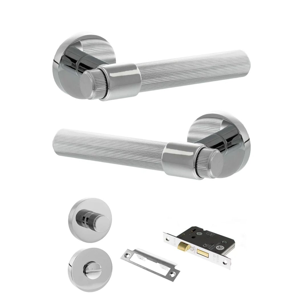 Atlantic SPR165 Senza Pari Fasana on Round Rose Door Handle Pack