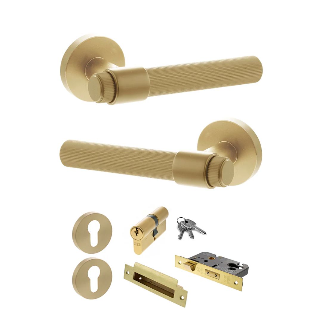 Atlantic SPR165 Senza Pari Fasana on Round Rose Door Handle Pack