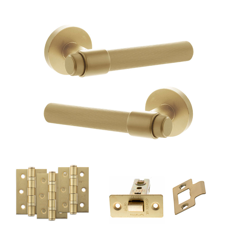 Atlantic SPR165 Senza Pari Fasana on Round Rose Door Handle Pack