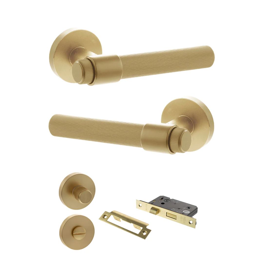 Atlantic SPR165 Senza Pari Fasana on Round Rose Door Handle Pack