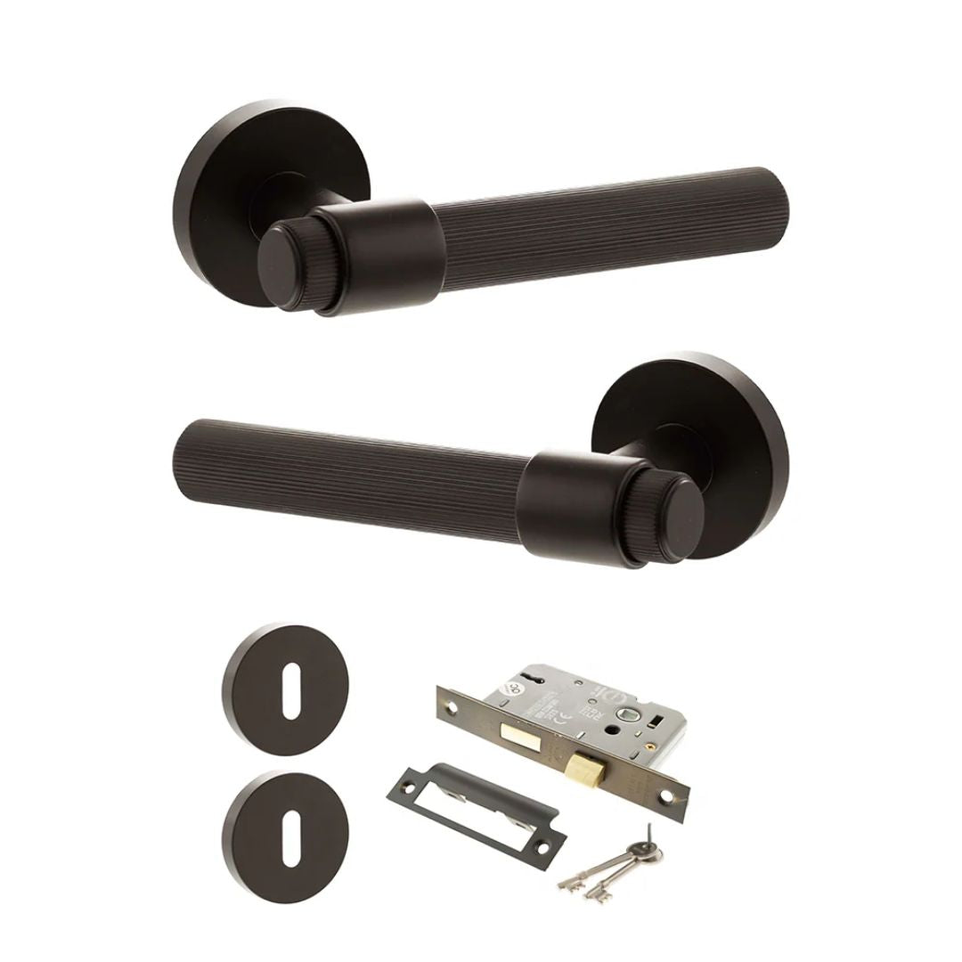 Atlantic SPR165 Senza Pari Fasana on Round Rose Door Handle Pack