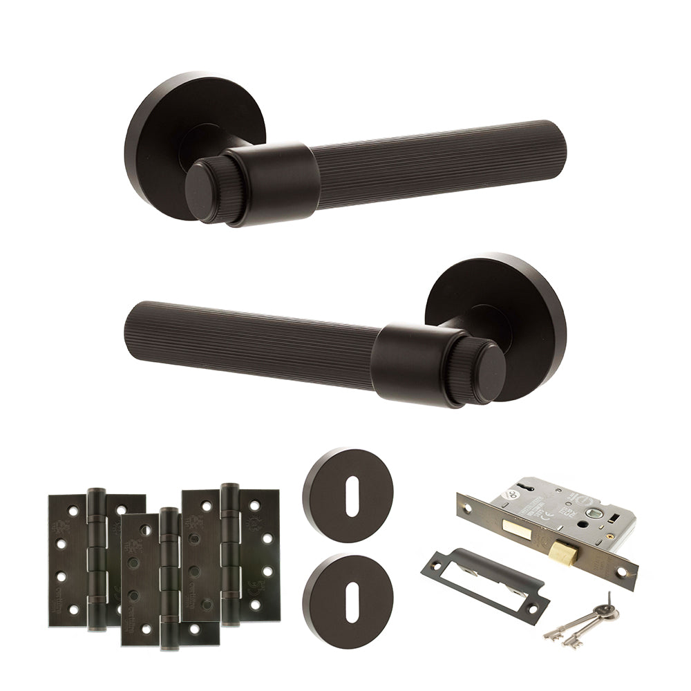 Atlantic SPR165 Senza Pari Fasana on Round Rose Door Handle Pack
