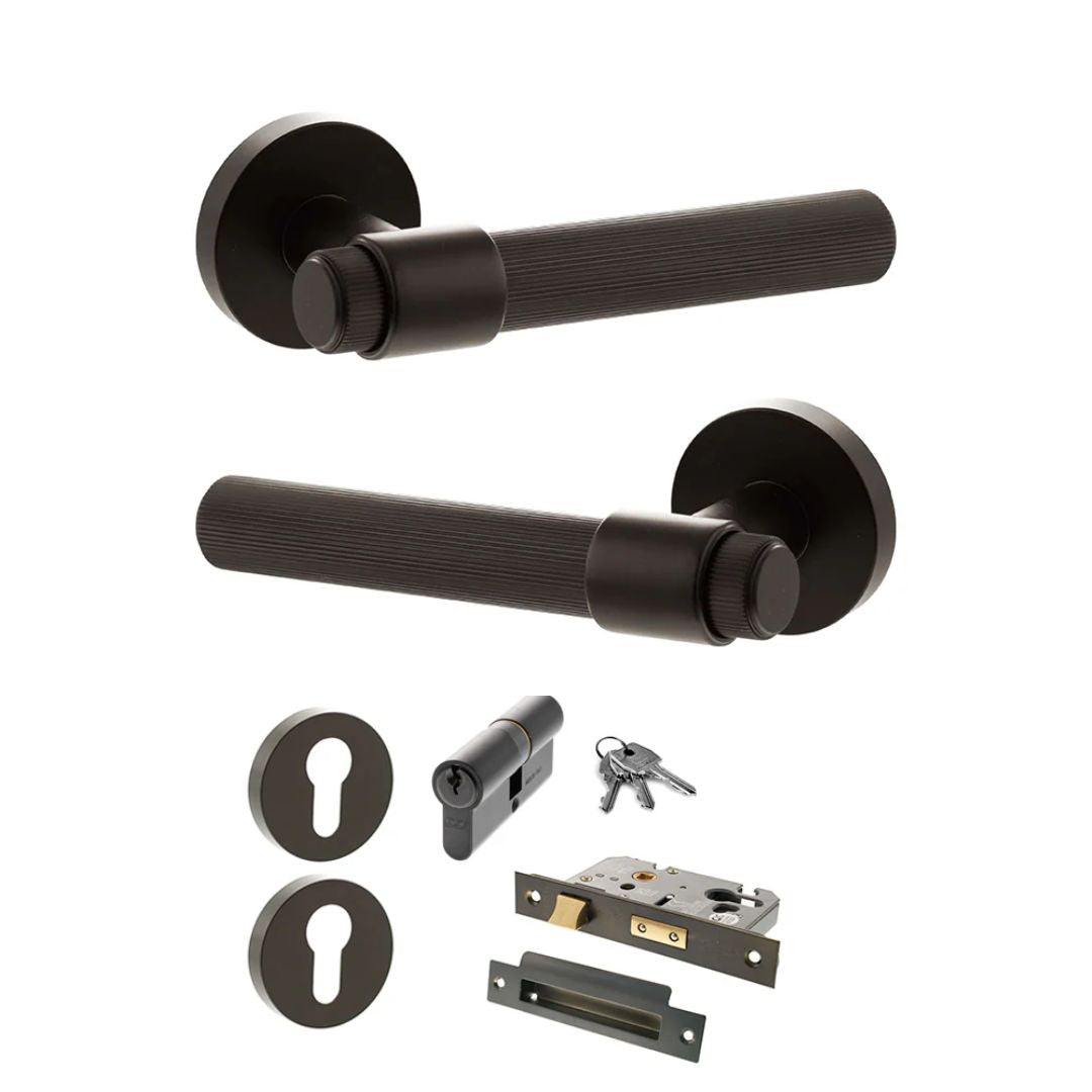 Atlantic SPR165 Senza Pari Fasana on Round Rose Door Handle Pack