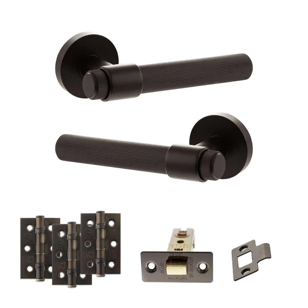 Atlantic SPR165 Senza Pari Fasana on Round Rose Door Handle Pack