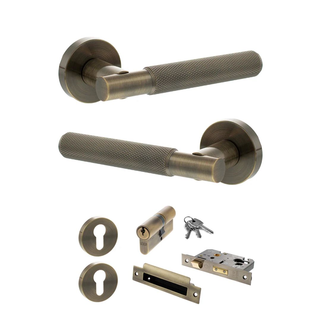 Atlantic SPR170 Senza Pari Rosarno on Round Rose Door Handle Pack