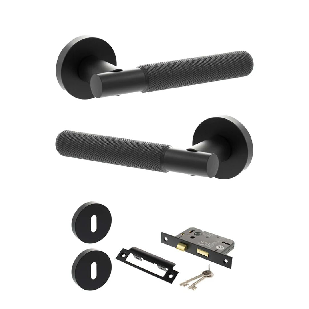 Atlantic SPR170 Senza Pari Rosarno on Round Rose Door Handle Pack