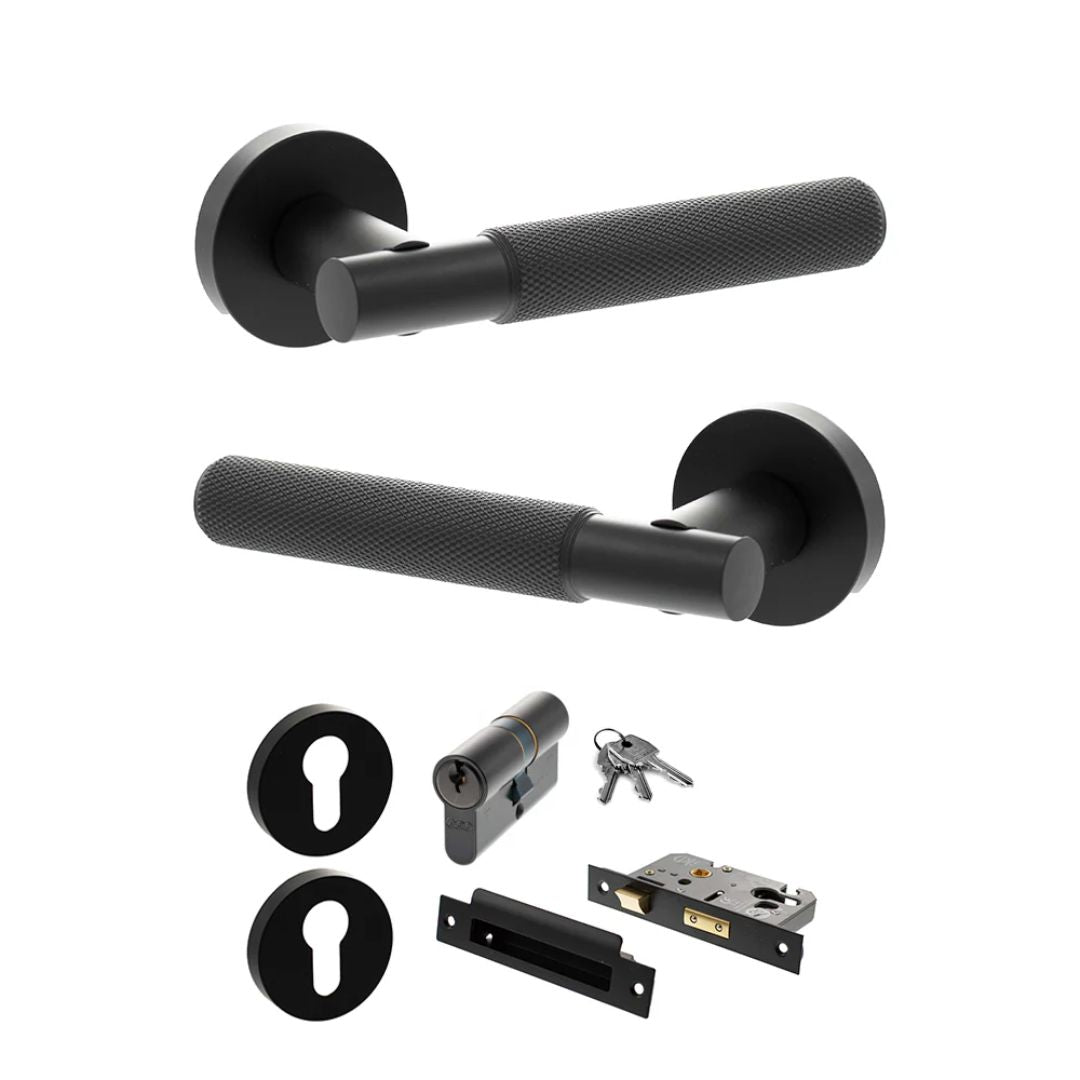 Atlantic SPR170 Senza Pari Rosarno on Round Rose Door Handle Pack