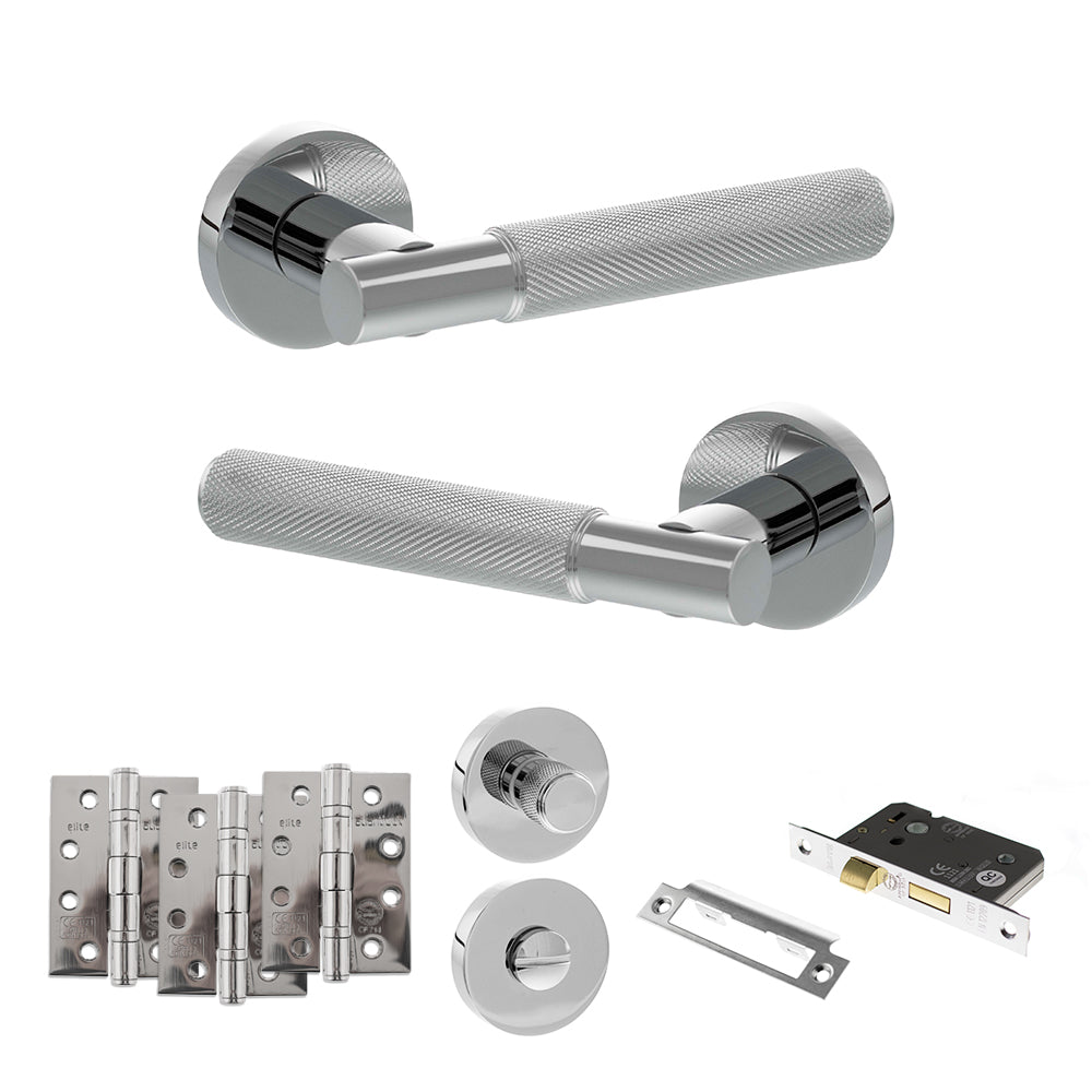 Atlantic SPR170 Senza Pari Rosarno on Round Rose Door Handle Pack