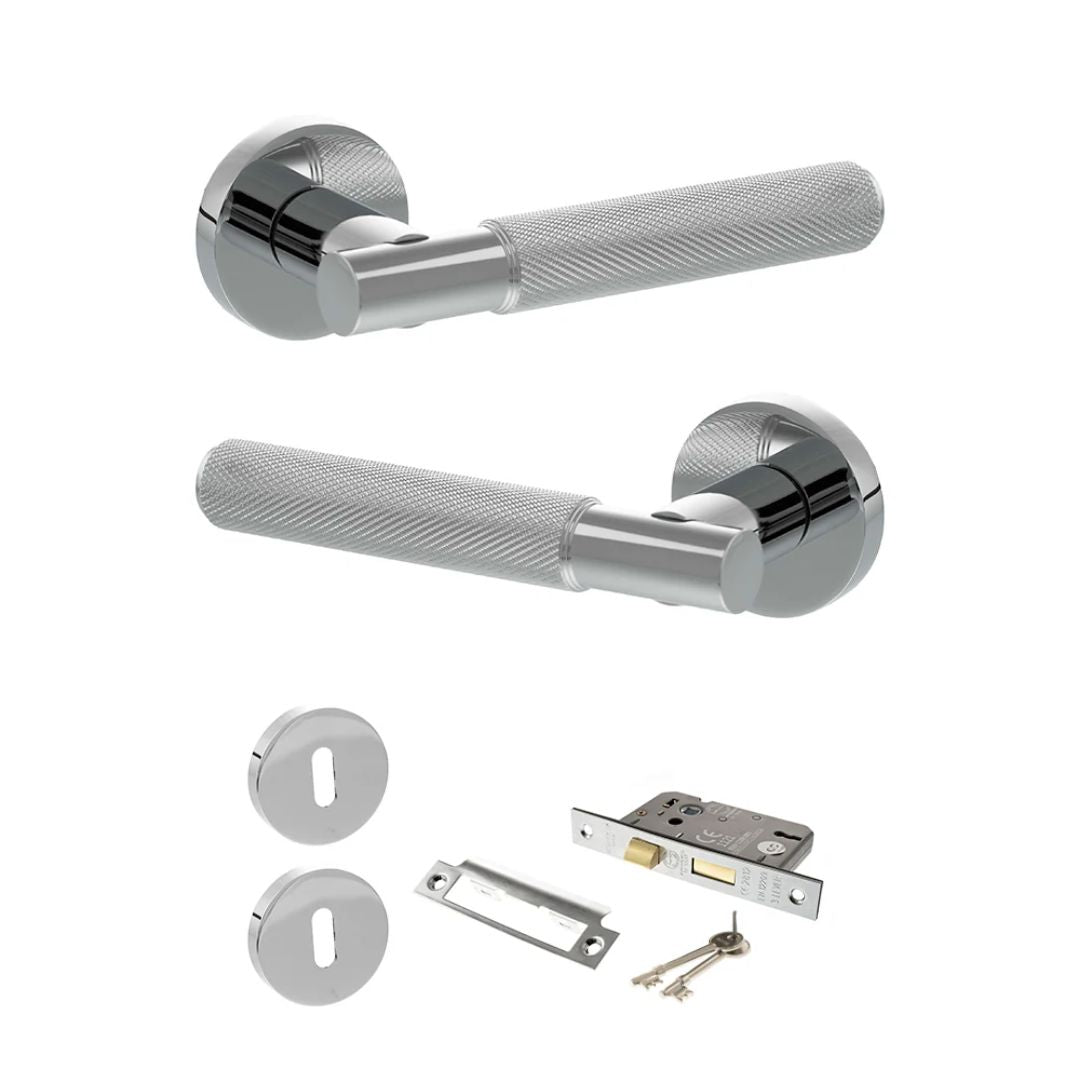 Atlantic SPR170 Senza Pari Rosarno on Round Rose Door Handle Pack