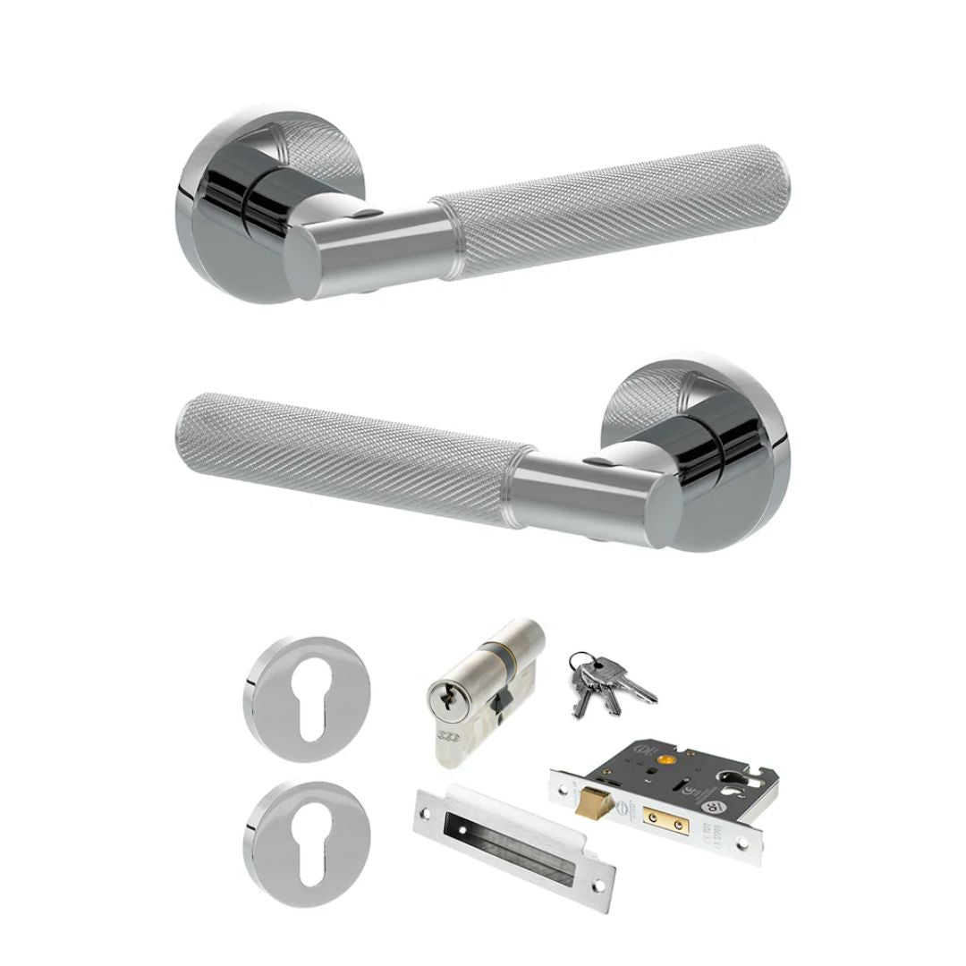 Atlantic SPR170 Senza Pari Rosarno on Round Rose Door Handle Pack