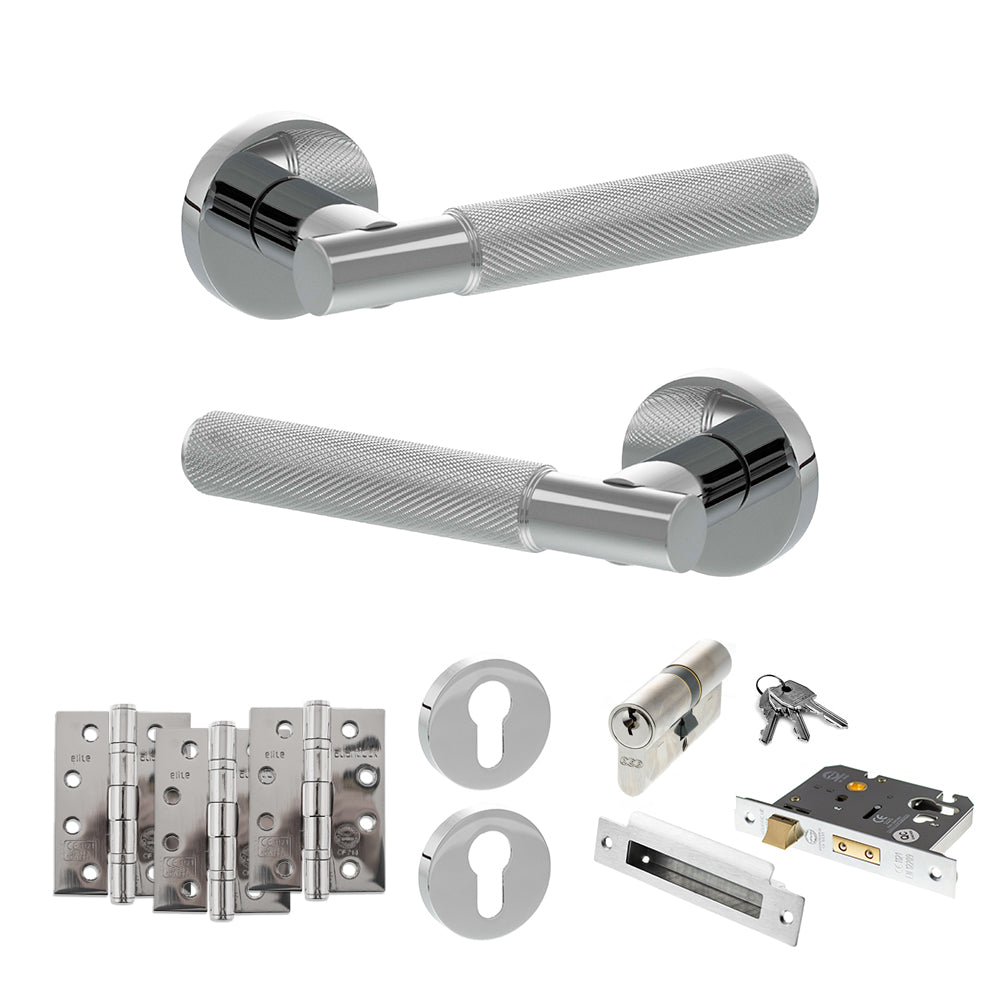 Atlantic SPR170 Senza Pari Rosarno on Round Rose Door Handle Pack