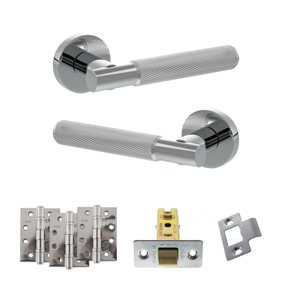 Atlantic SPR170 Senza Pari Rosarno on Round Rose Door Handle Pack
