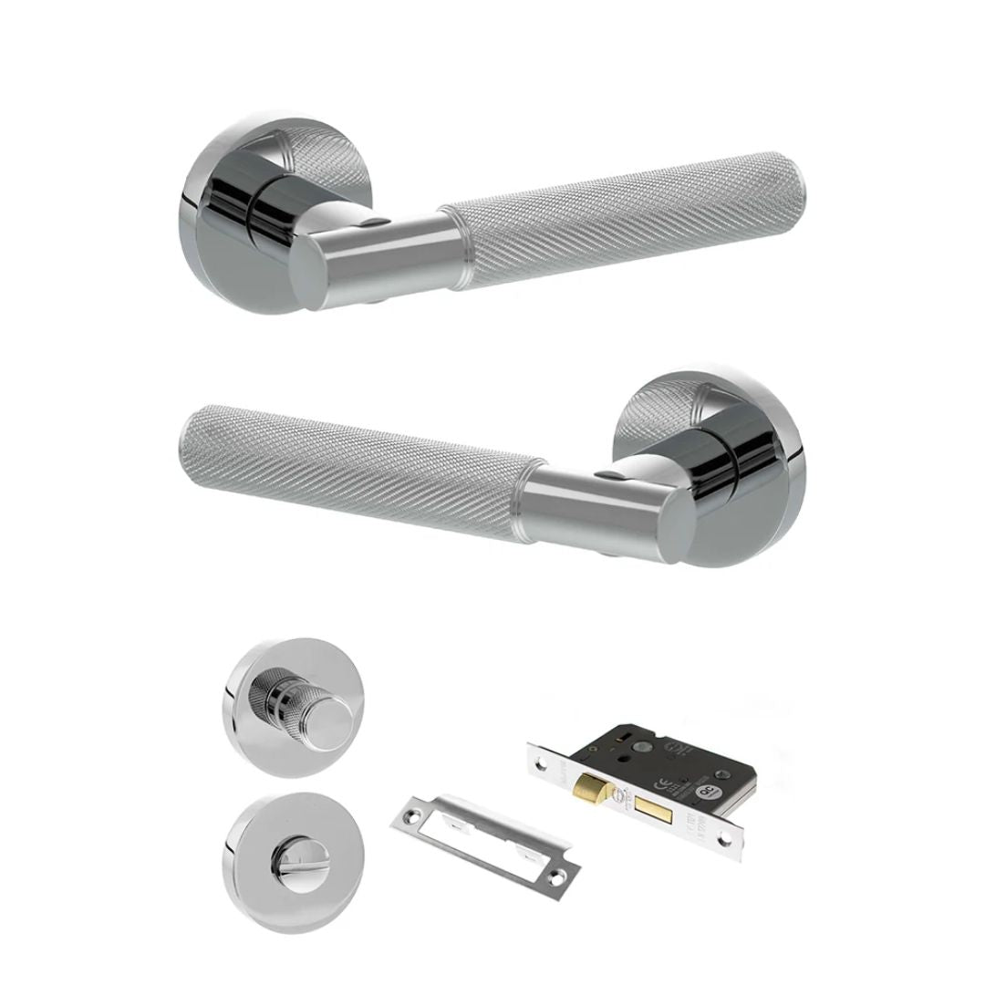Atlantic SPR170 Senza Pari Rosarno on Round Rose Door Handle Pack