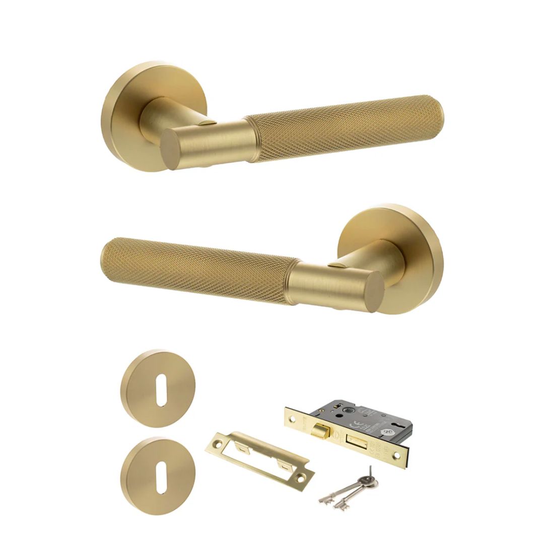 Atlantic SPR170 Senza Pari Rosarno on Round Rose Door Handle Pack