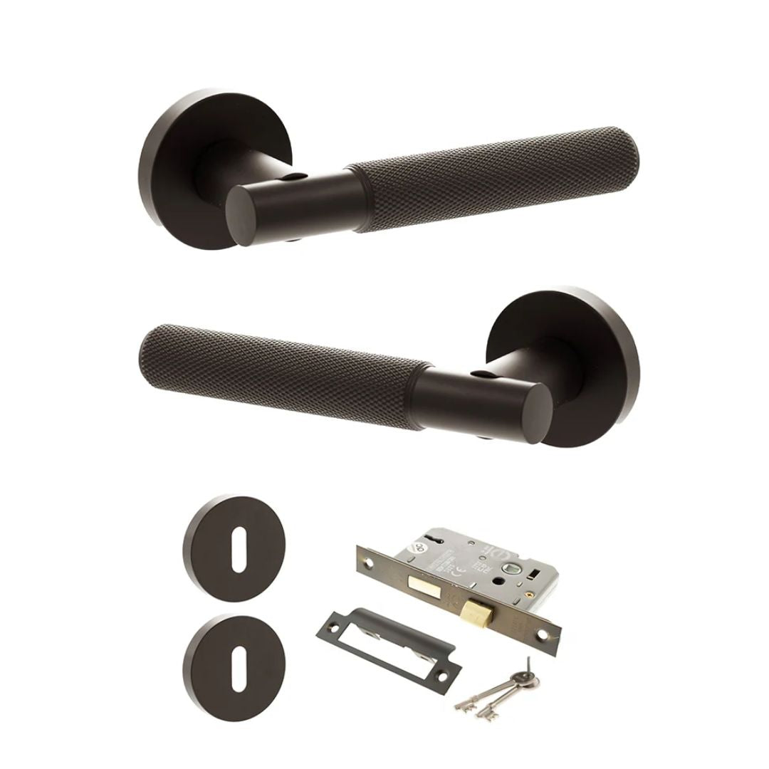 Atlantic SPR170 Senza Pari Rosarno on Round Rose Door Handle Pack