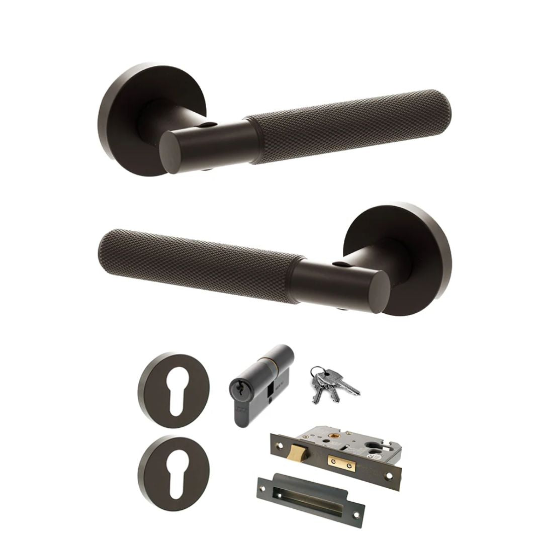 Atlantic SPR170 Senza Pari Rosarno on Round Rose Door Handle Pack