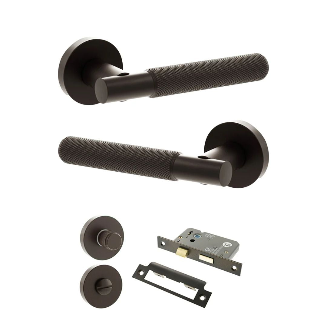 Atlantic SPR170 Senza Pari Rosarno on Round Rose Door Handle Pack