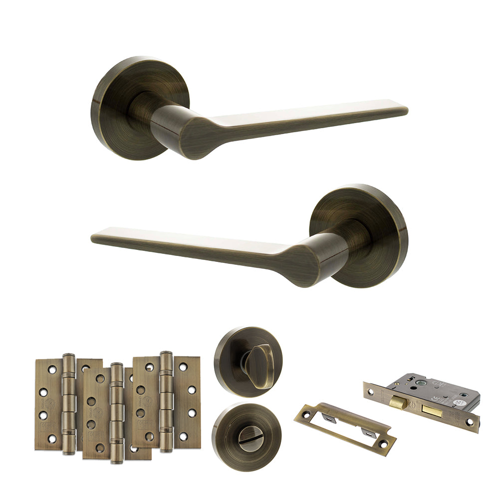 Atlantic SPR180 Senza Pari Laviano on Round Rose Door Handle Pack