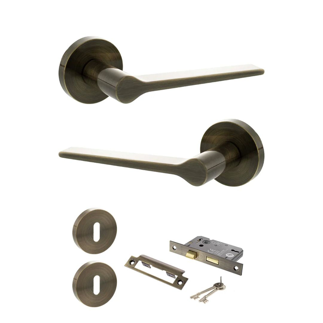 Atlantic SPR180 Senza Pari Laviano on Round Rose Door Handle Pack