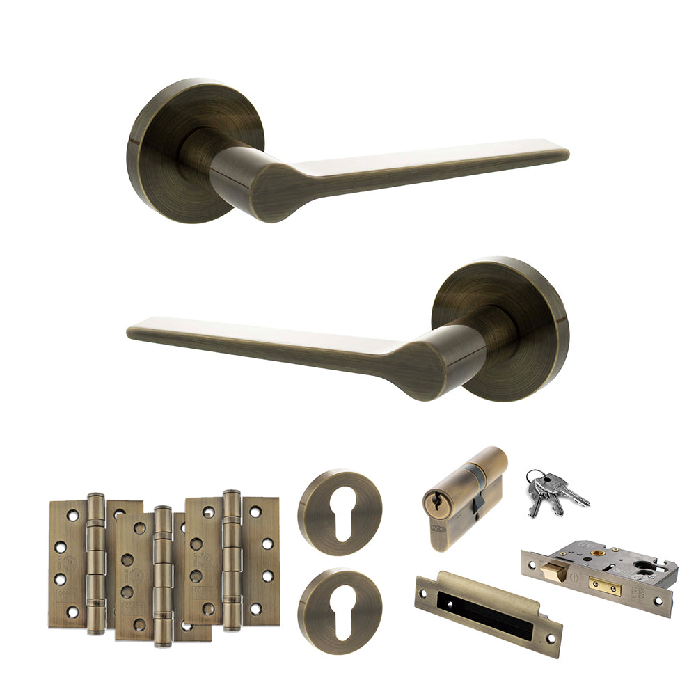 Atlantic SPR180 Senza Pari Laviano on Round Rose Door Handle Pack