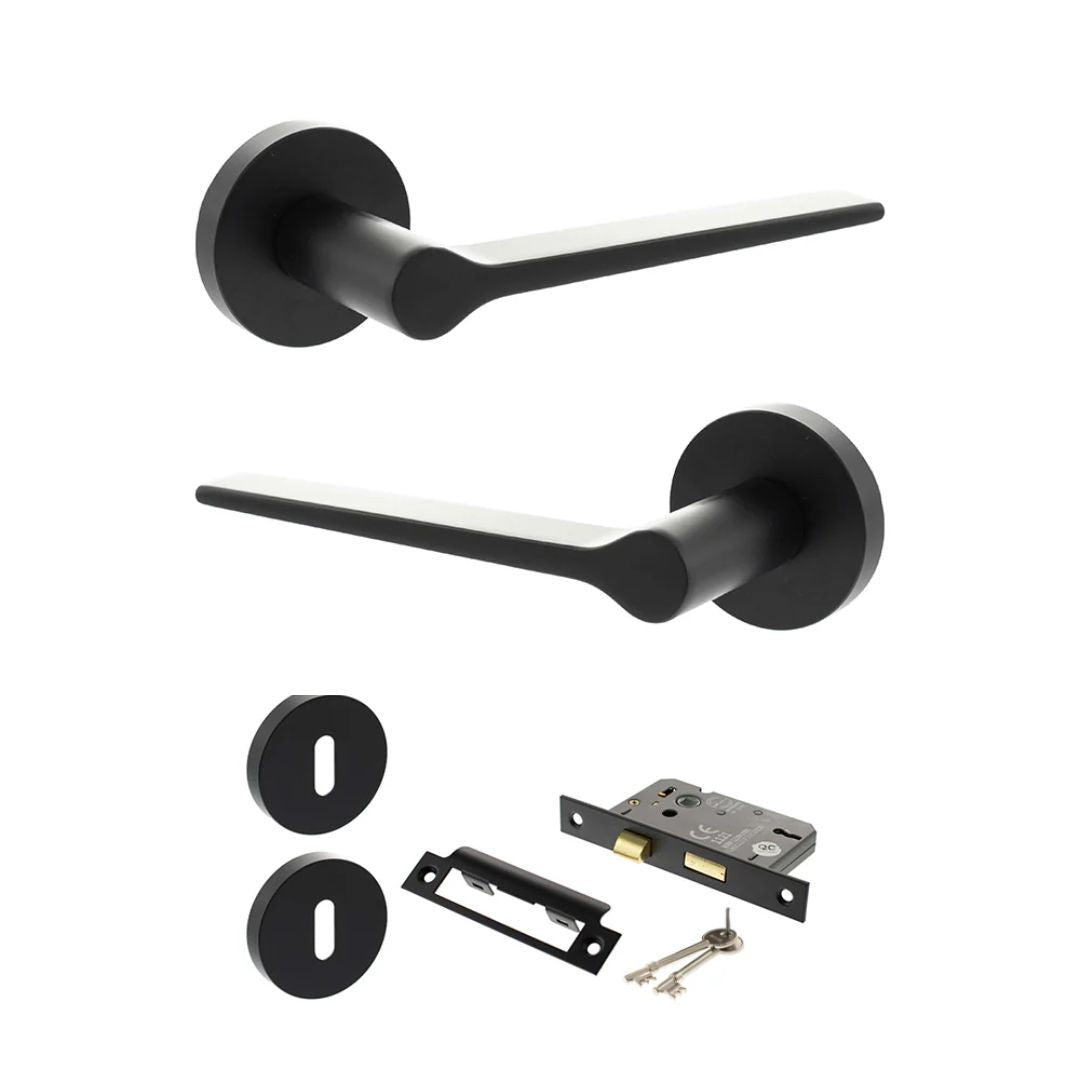 Atlantic SPR180 Senza Pari Laviano on Round Rose Door Handle Pack