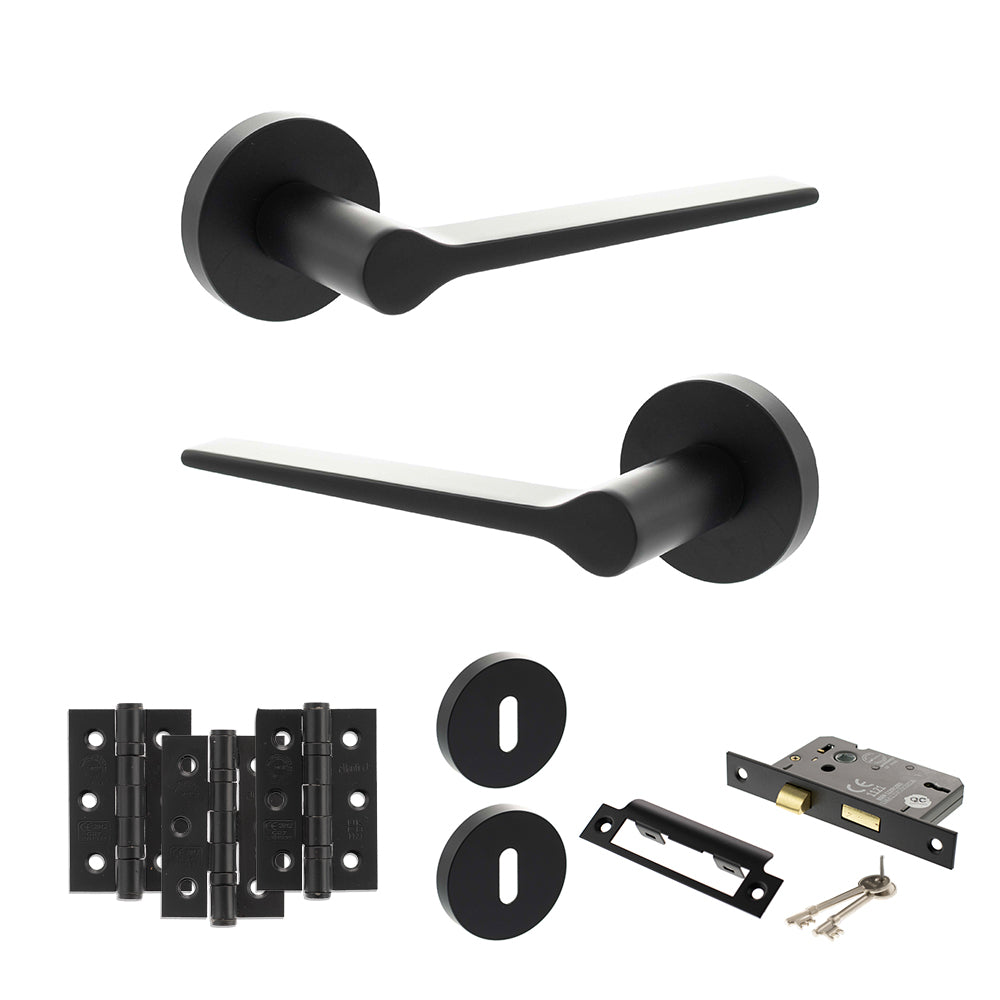 Atlantic SPR180 Senza Pari Laviano on Round Rose Door Handle Pack