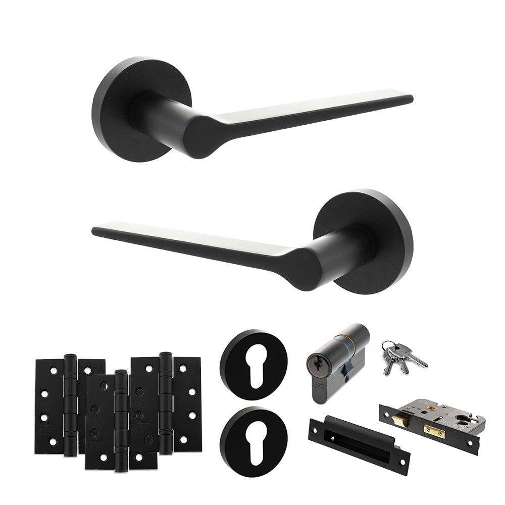 Atlantic SPR180 Senza Pari Laviano on Round Rose Door Handle Pack