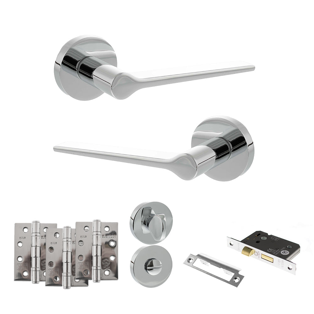 Atlantic SPR180 Senza Pari Laviano on Round Rose Door Handle Pack