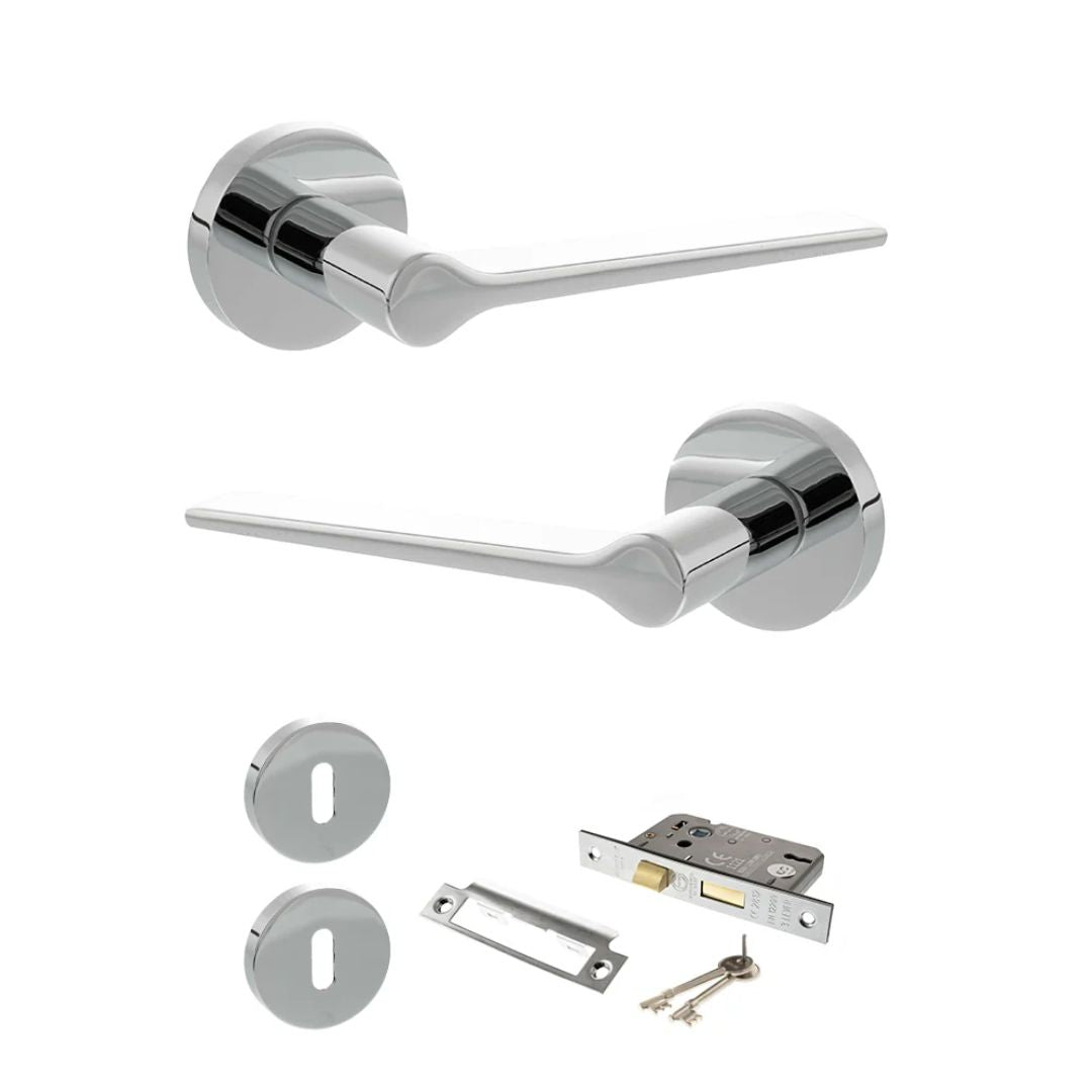 Atlantic SPR180 Senza Pari Laviano on Round Rose Door Handle Pack