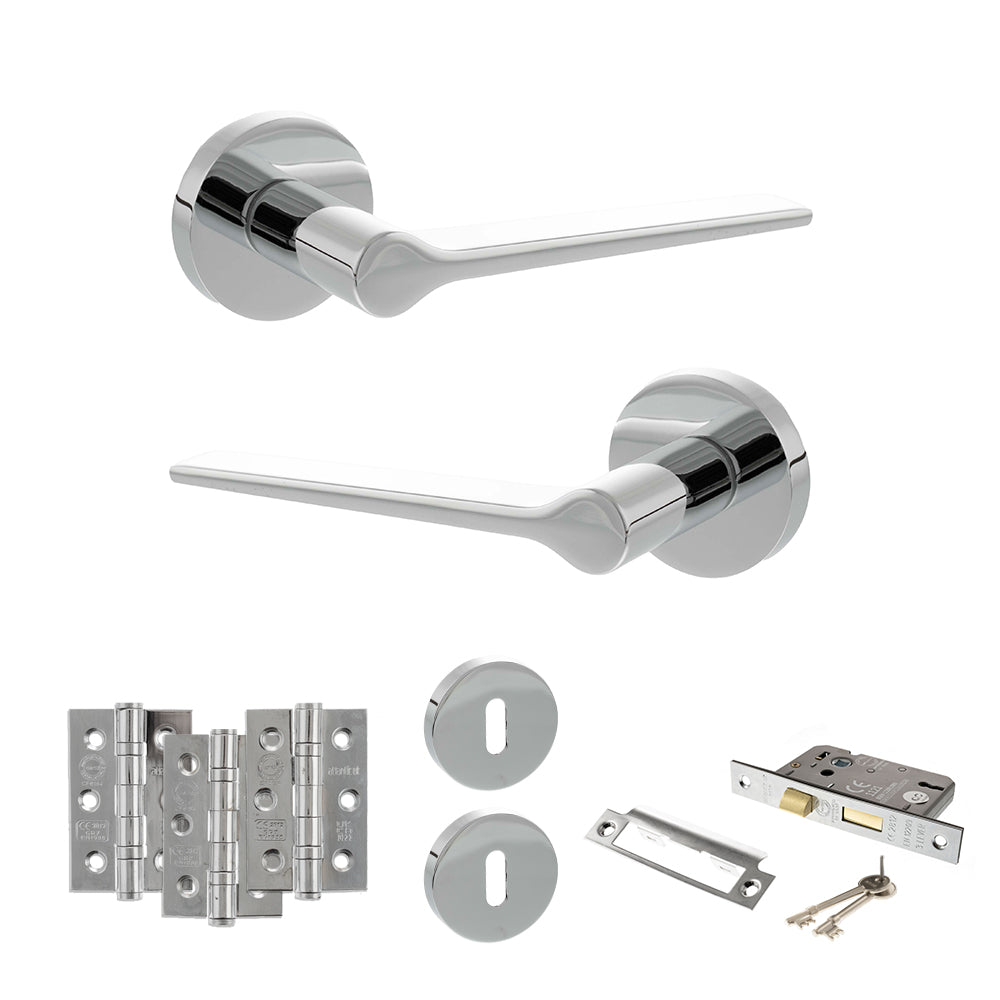 Atlantic SPR180 Senza Pari Laviano on Round Rose Door Handle Pack