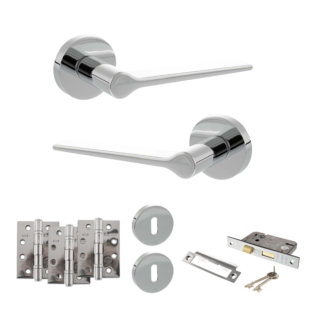 Atlantic SPR180 Senza Pari Laviano on Round Rose Door Handle Pack