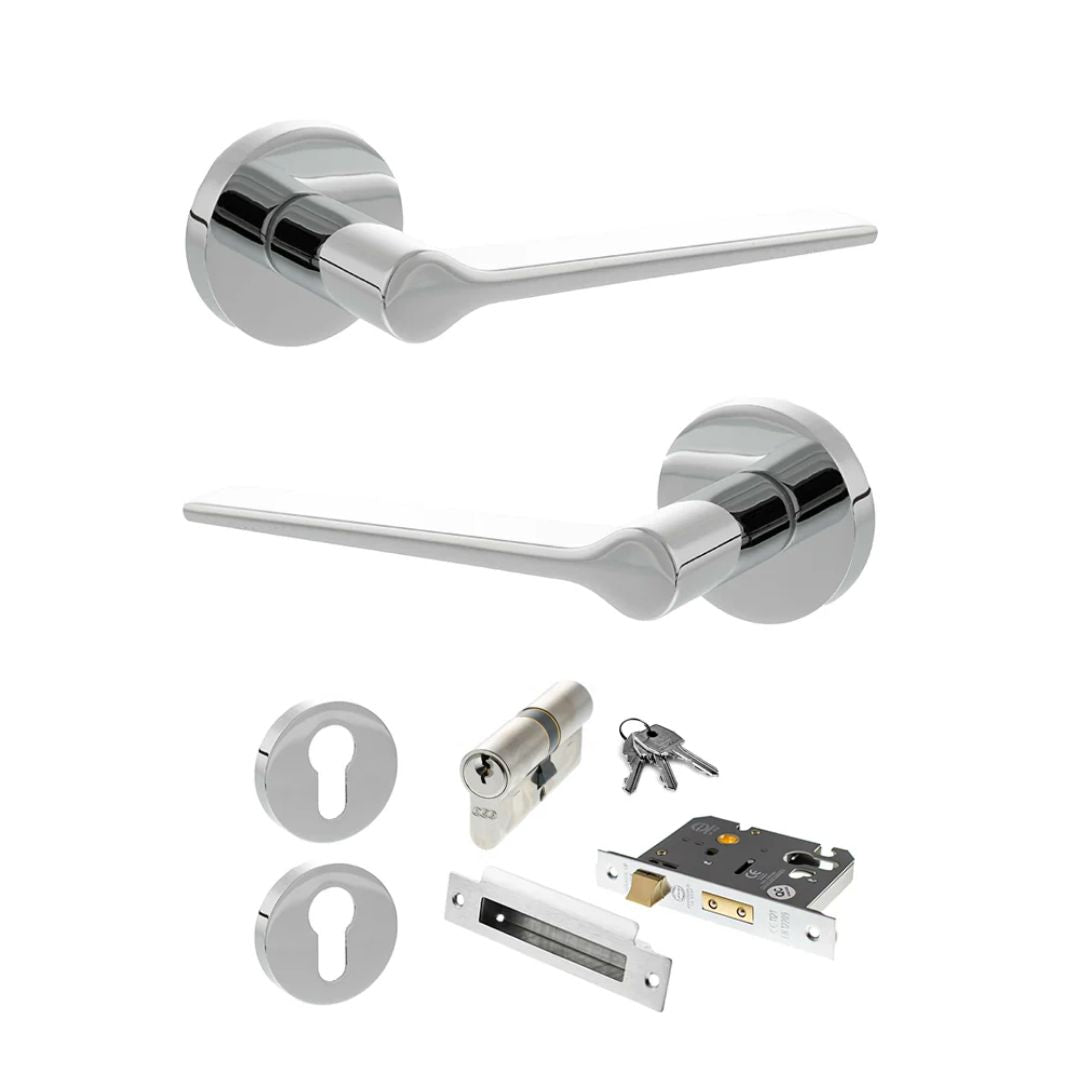 Atlantic SPR180 Senza Pari Laviano on Round Rose Door Handle Pack